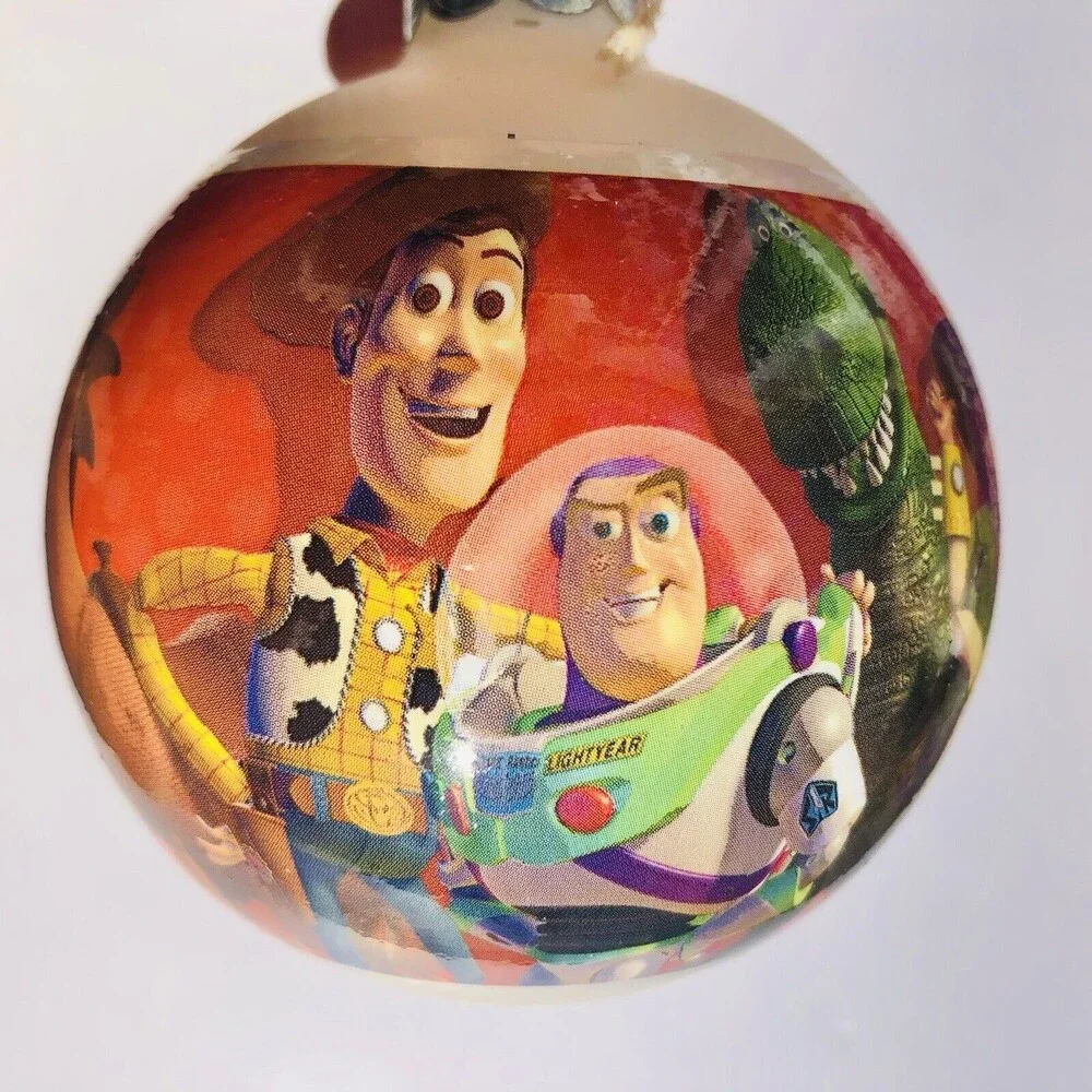 The Disney Store A Decade of Dreams Christmas Ornament Glass 3 Balls Vintage